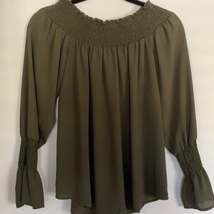 Army Green Blouse